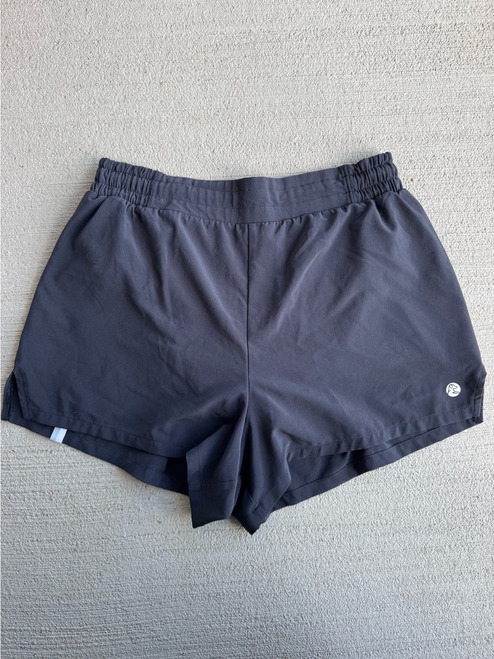 Rhoback Women’s Small Black Running Shorts High waisted 2.5” inseam